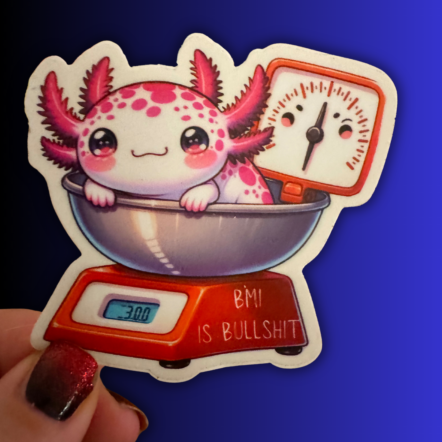 BMI is Bullshit Axolotl Sticker