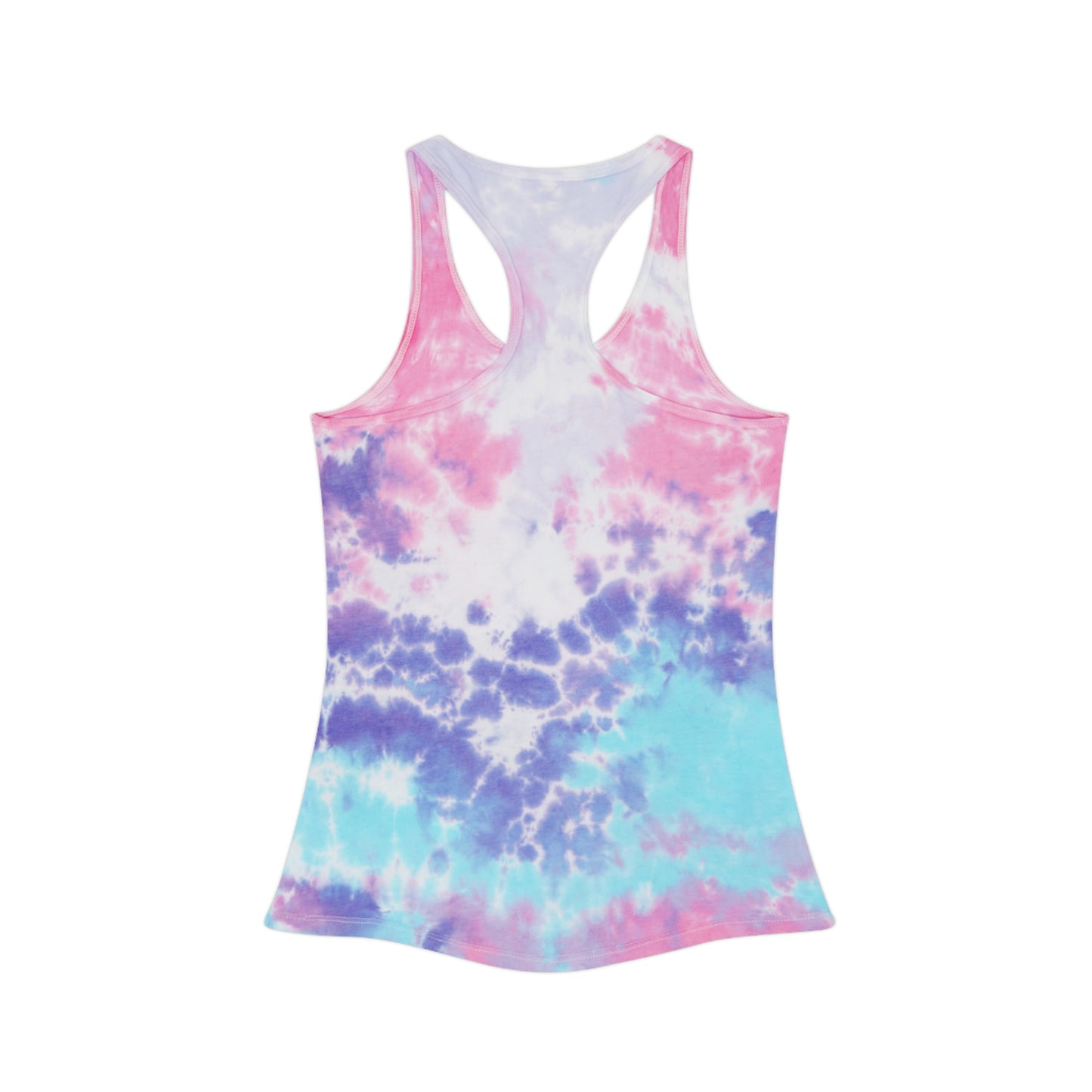 California Tie Dye Racerback Tank Top - "No Space for Hate"