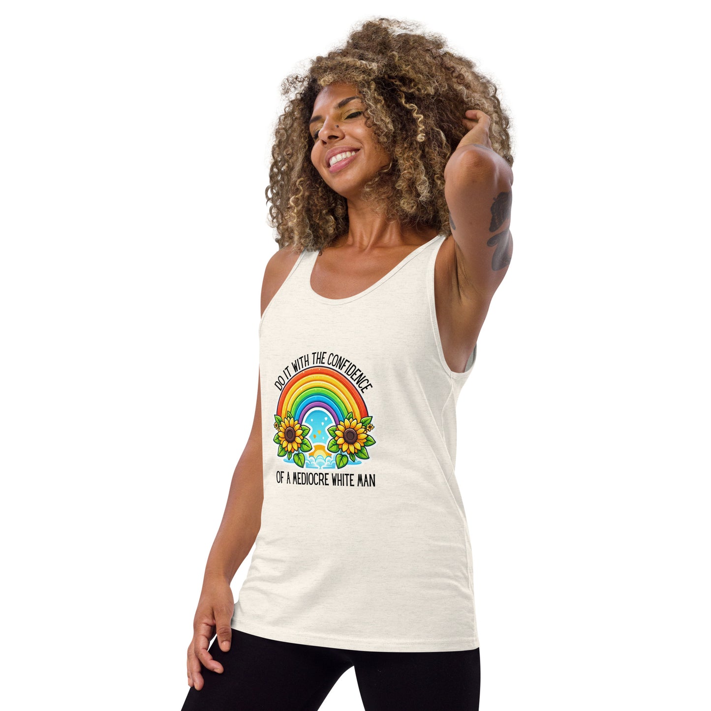 Mediocre white man confidence  Tank Top